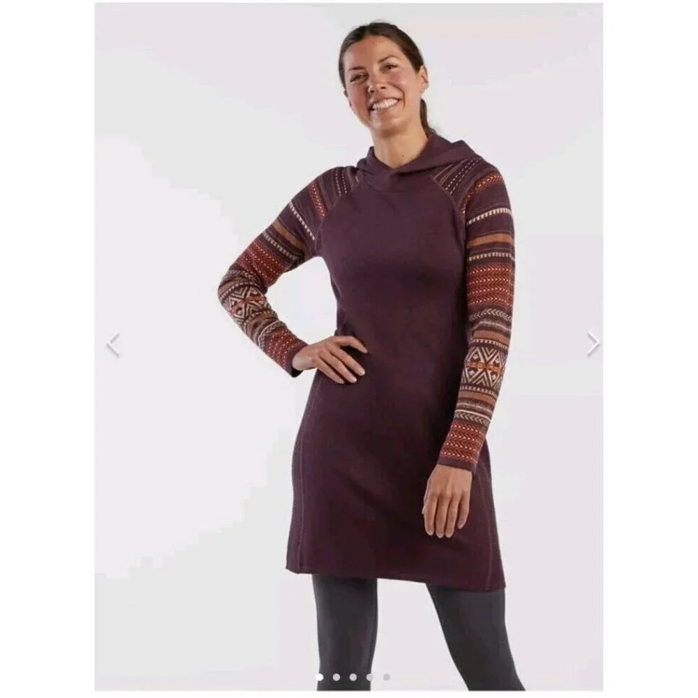 Krimson Klover Mover Maker Sweater Dress Wool Blend Zip Pocket Size XSmall $179